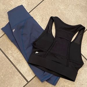 Fabletics Sports Bra/Biker Shorts Bundle